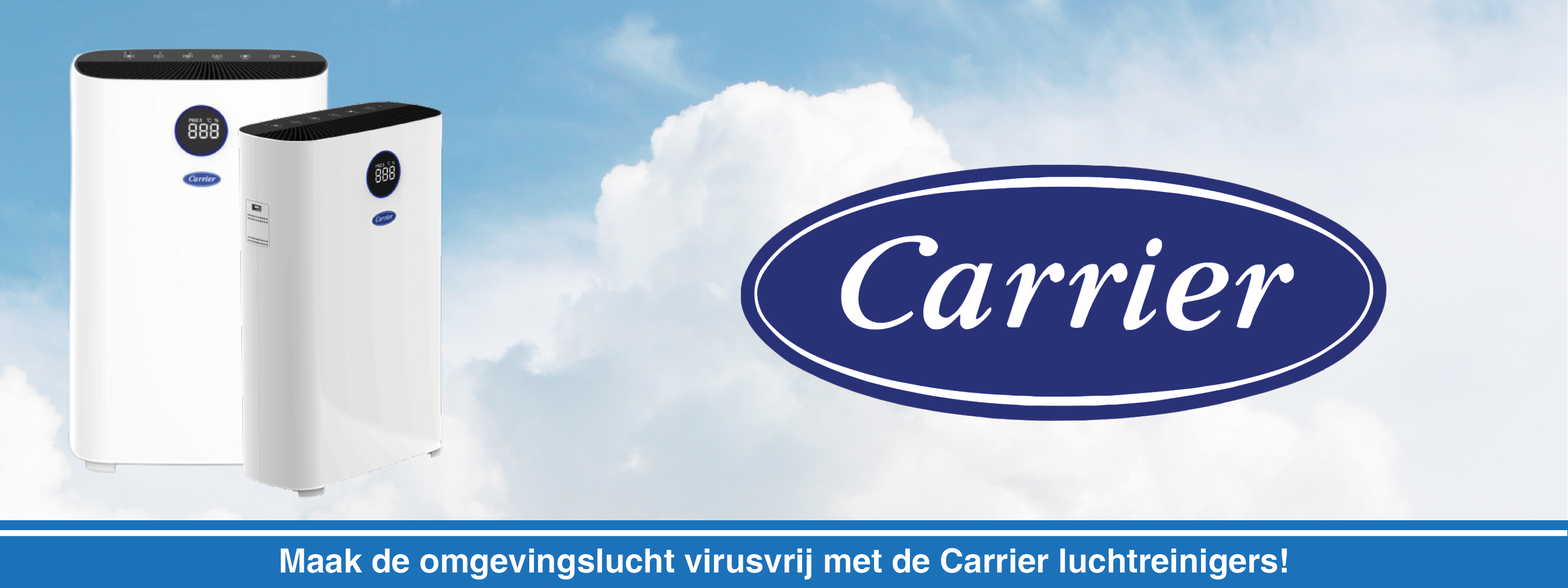 Carrier Luchtreinigers voor het doden van virussen!